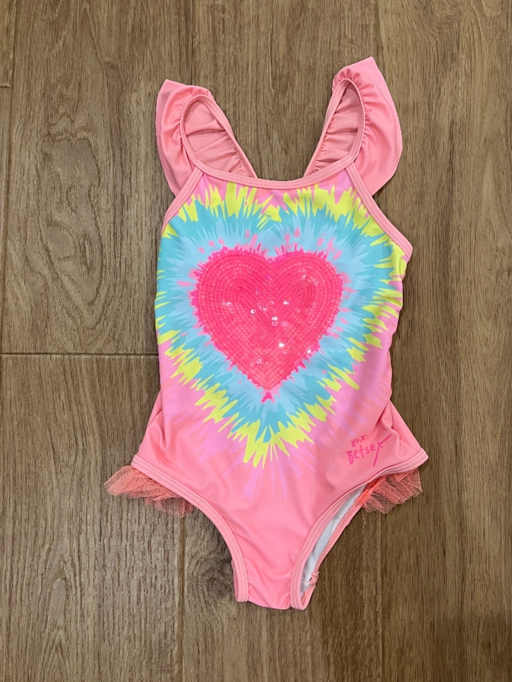 Betsey Johnson girls swimsuit size 6
